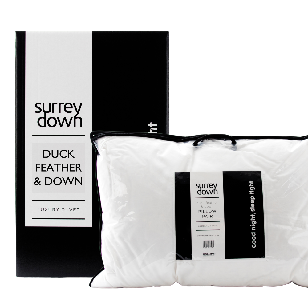 Surrey Down Duck Feather & Down 10.5tog Bedding Bundle