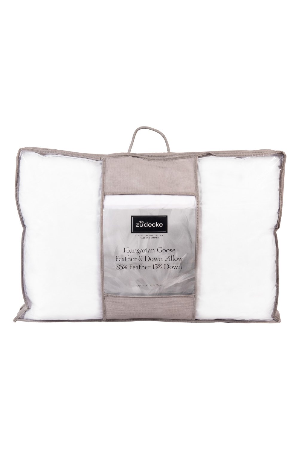 Die Zudecke Hungarian Goose Feather and Down Firm Pillow - Down & Cotton