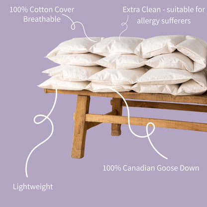 Die Zudecke 100% Canadian Goose Down 13.5tog Duvet - Down & Cotton