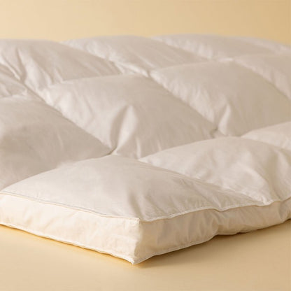 Duck Down Dual Layer Mattress Topper - Single (90x190cm) - Down & Cotton