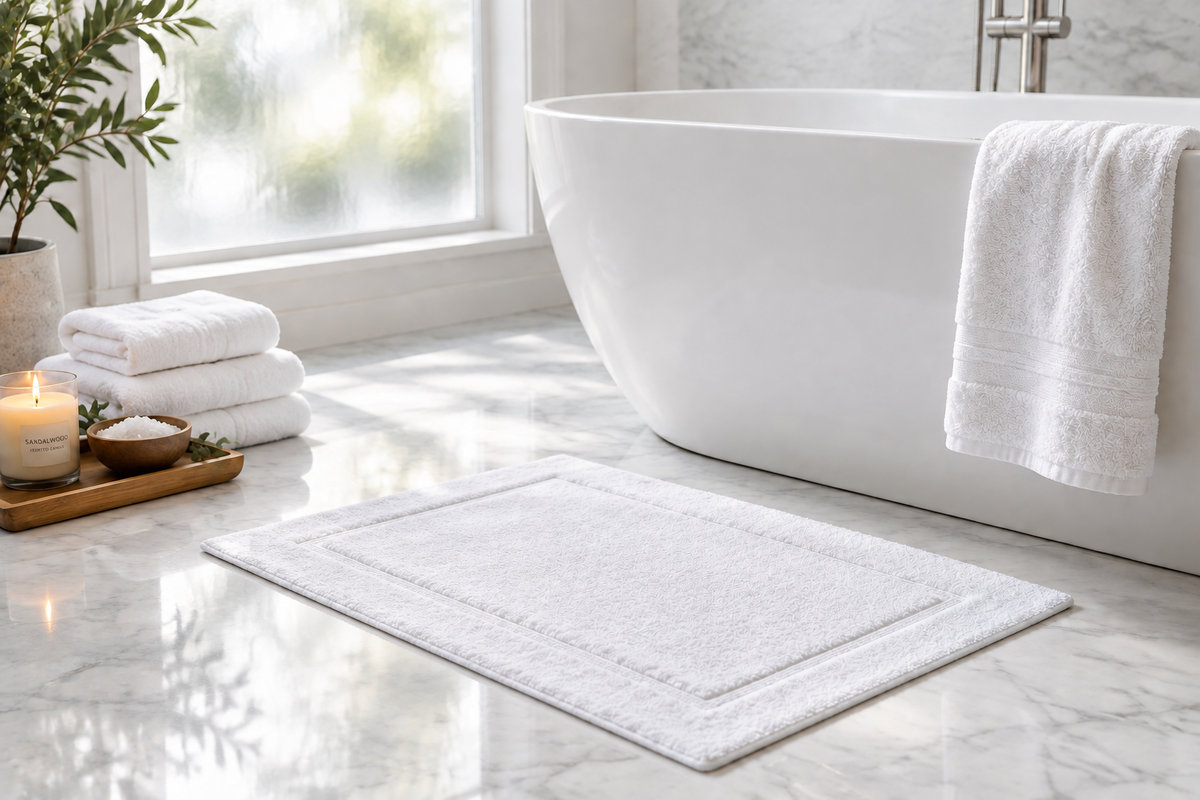 Surrey Down Spa 100% Cotton Hotel Bath Mat