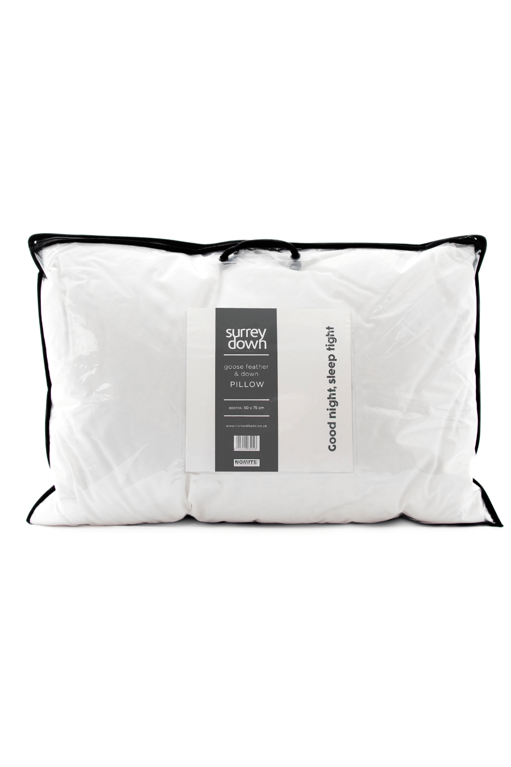 Surrey Down Goose Feather and Down Soft Pillow - Down & Cotton